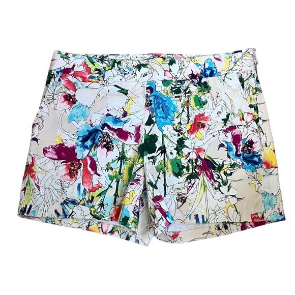Express Colorful Tropical Floral Shorts Size 2 - Picture 1 of 3